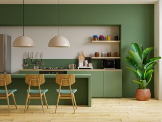 Quel plan de travail avec une cuisine vert sauge ?